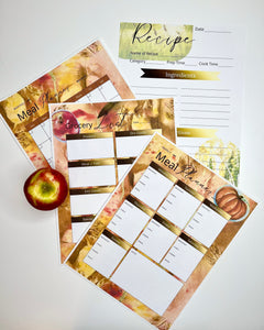 Cozy, Colorful, and Organized: Fall Planner Bundle + Watercolor Kitchen Companion