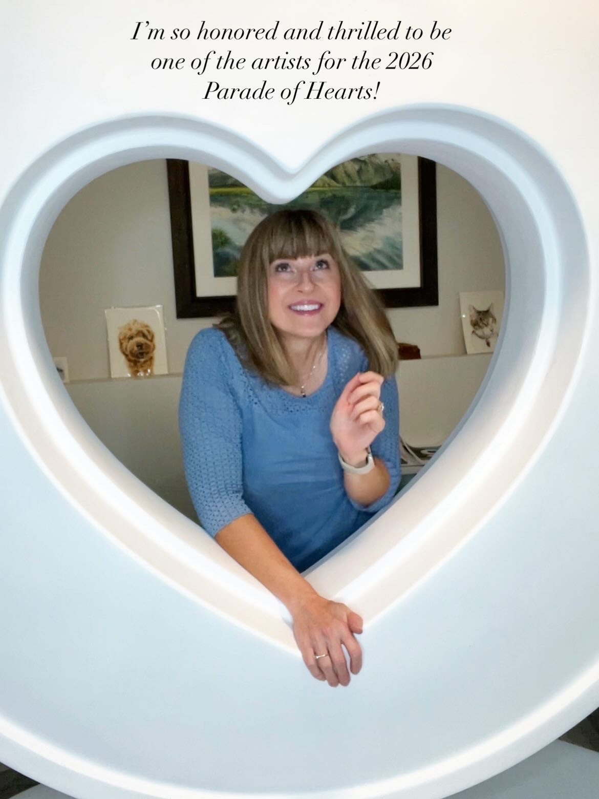 I’m Honored to Be Selected as a 2026 Parade of Hearts Artist
