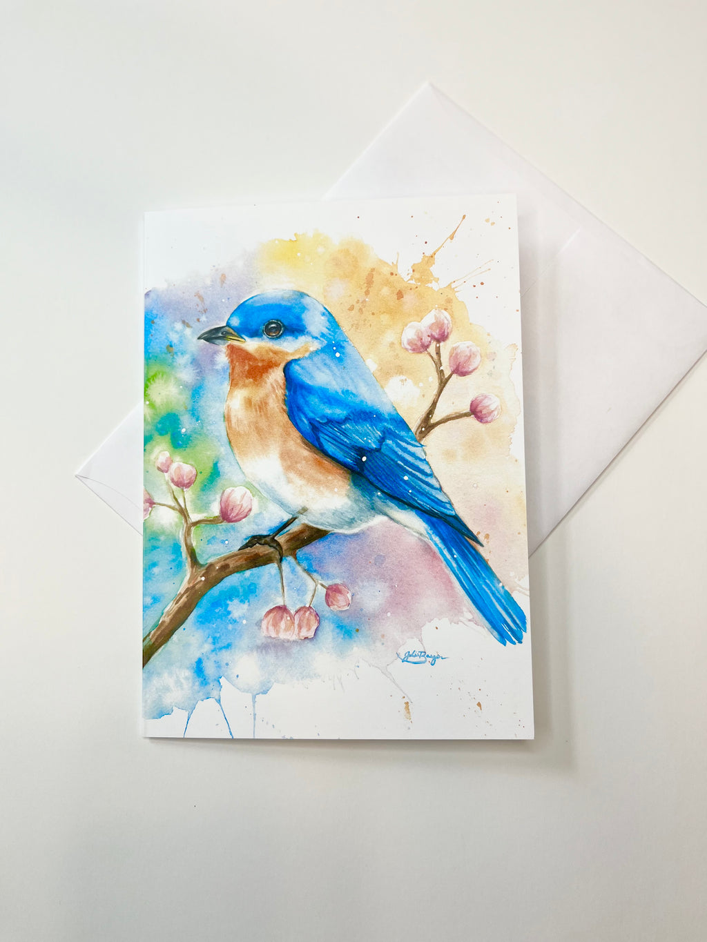 Bluebird Melody Greeting Card