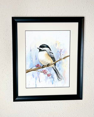 "Winter's Perch" Original Watercolor Painting