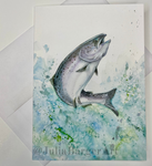 Salmon Greeting Card